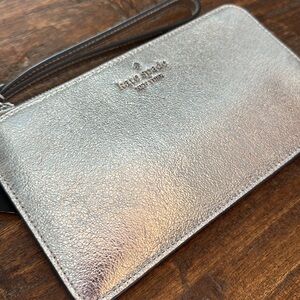 NWT Kate Spade Metallic Clutch